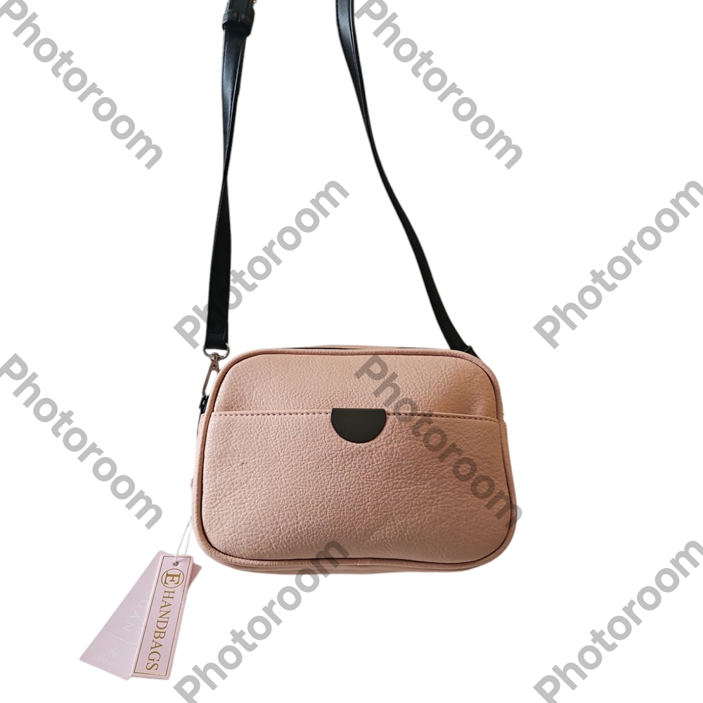 E HANDBAG APPROVED VEGAN Woman Pink Black Quality Shoulder Crossbody Bag